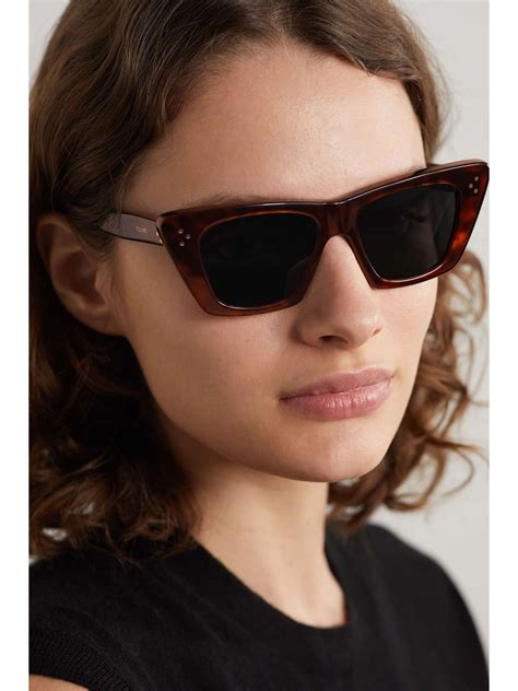 celine eyewear cat eye acetate sunglasses|51mm cat eye sunglasses celine.